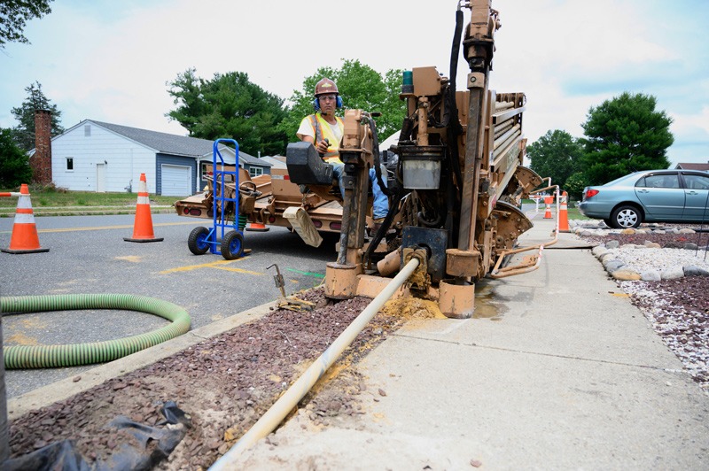 Utility backhoe at J. Fletcher Creamer
