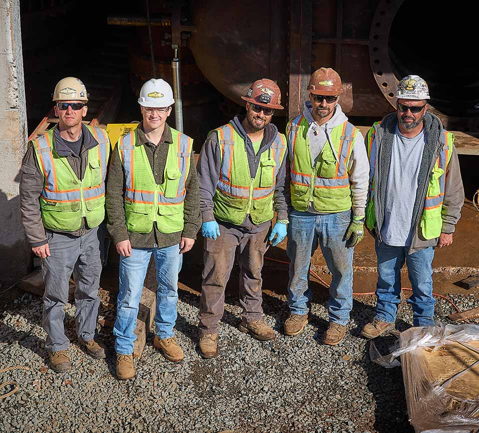 J Fletcher employees at work