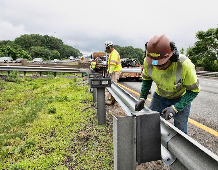 NJDOT Beam Guide Rail North Maintenance works