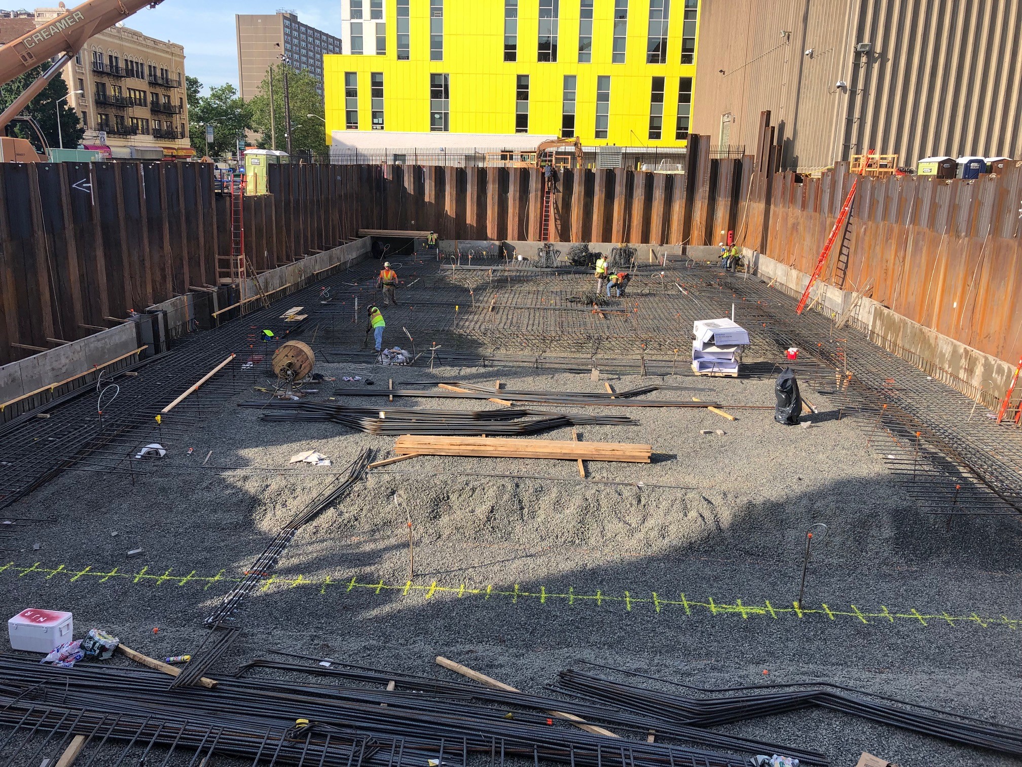 J Fletcher employees working on Newark Switch Station Rebuild