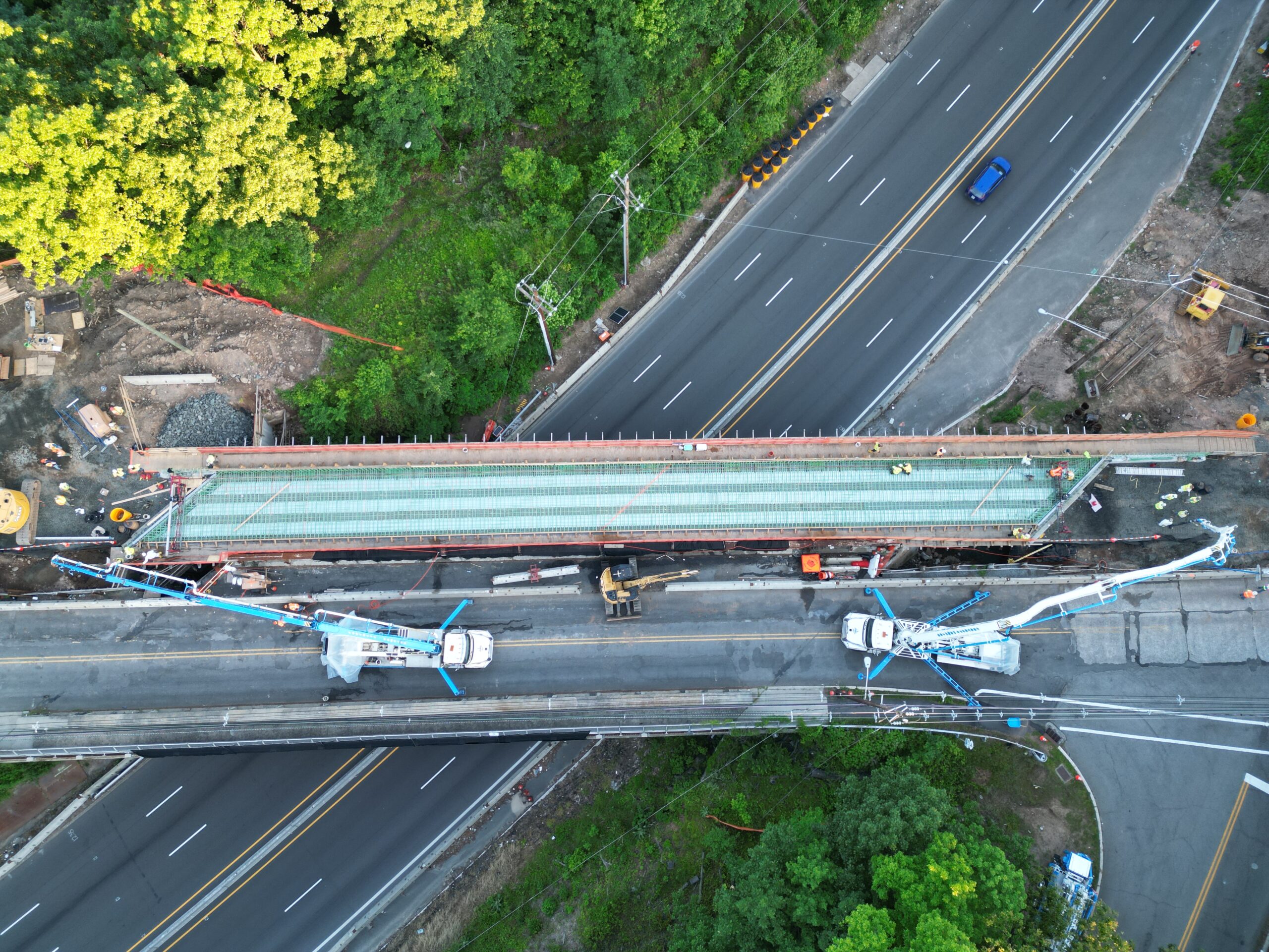 Bridge Construction Aerial View